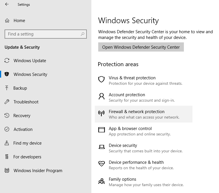 How to turn off Windows Firewall